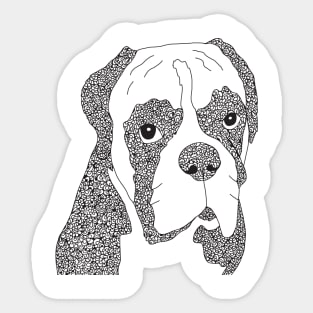 Boxer Dog Sticker